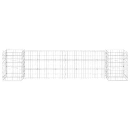 H-Shaped Gabion Planter Steel Wire 260x40x60 cm