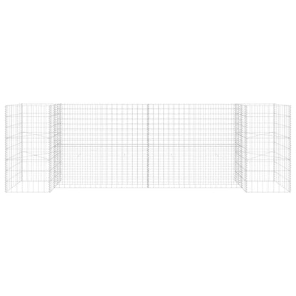 H-Shaped Gabion Planter Steel Wire 260x40x80 cm