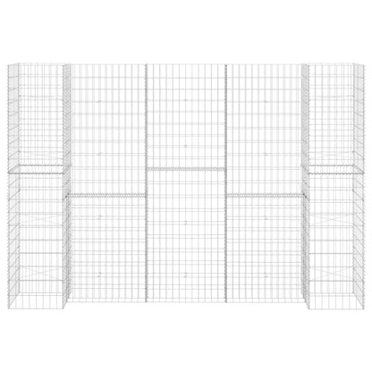 H-Shaped Gabion Planter Steel Wire 260x40x180 cm