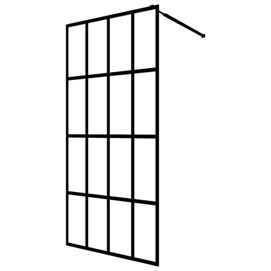 Walk-in Shower Screen Clear Tempered Glass 80x195 cm