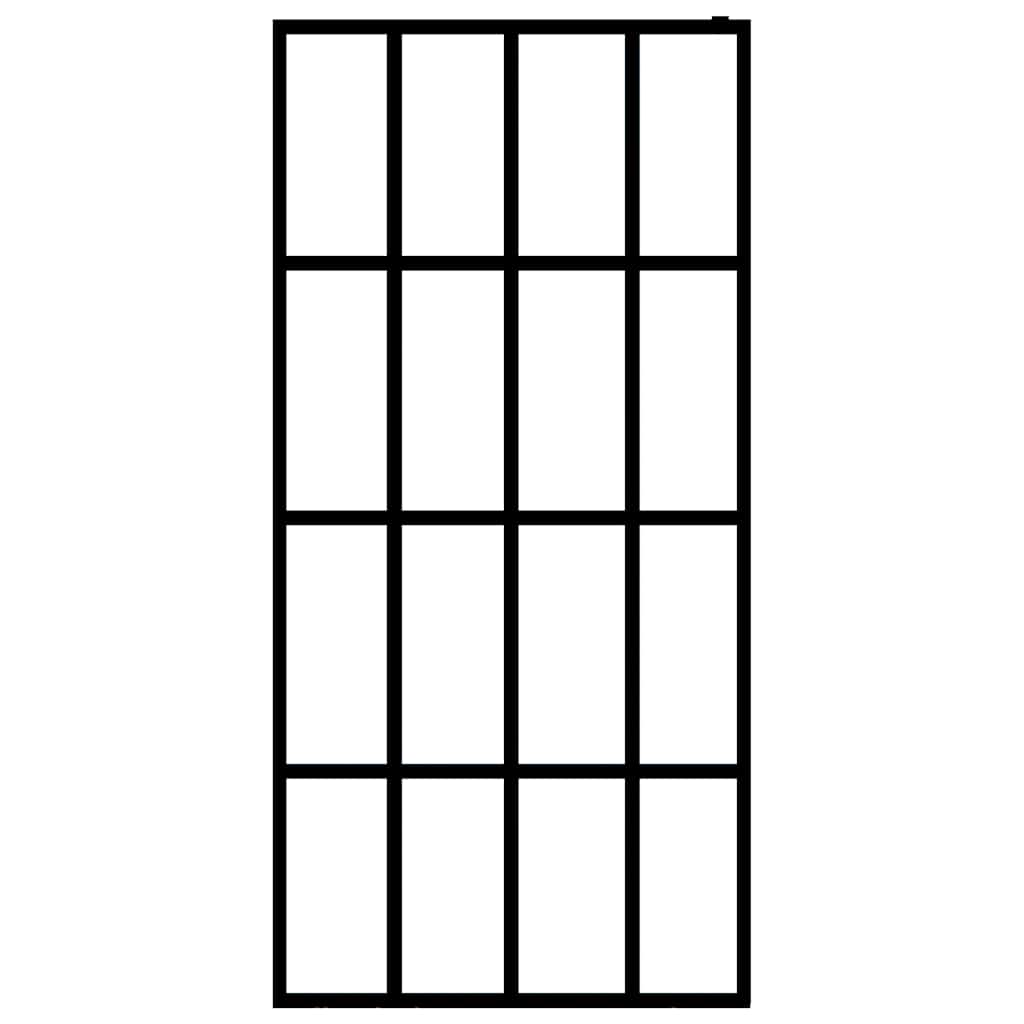 Walk-in Shower Screen Clear Tempered Glass 100x195 cm