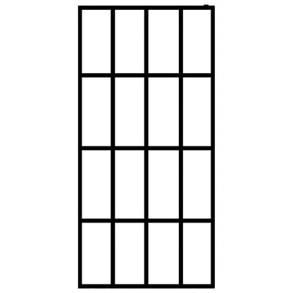 Walk-in Shower Screen Clear Tempered Glass 118x190 cm