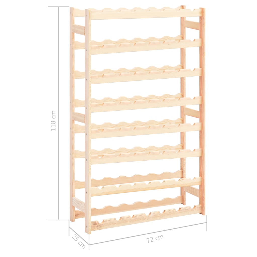 Wine Rack for 56 Bottles Pinewood