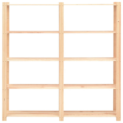5-Tier Storage Rack 170x38x170 cm Solid Pinewood 500 kg