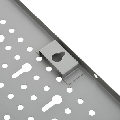 Wall-mounted Peg Boards 3 pcs 40x58 cm Steel