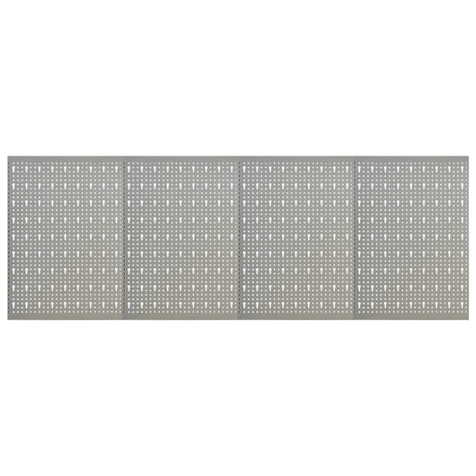 Wall-mounted Peg Boards 4 pcs 40x58 cm Steel