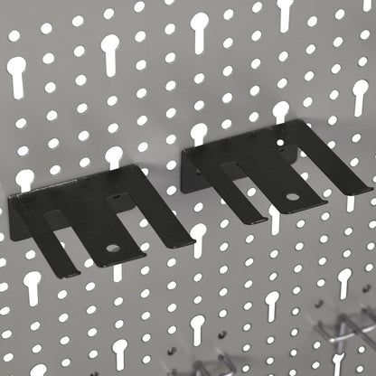 Wall-mounted Peg Boards 4 pcs 40x58 cm Steel