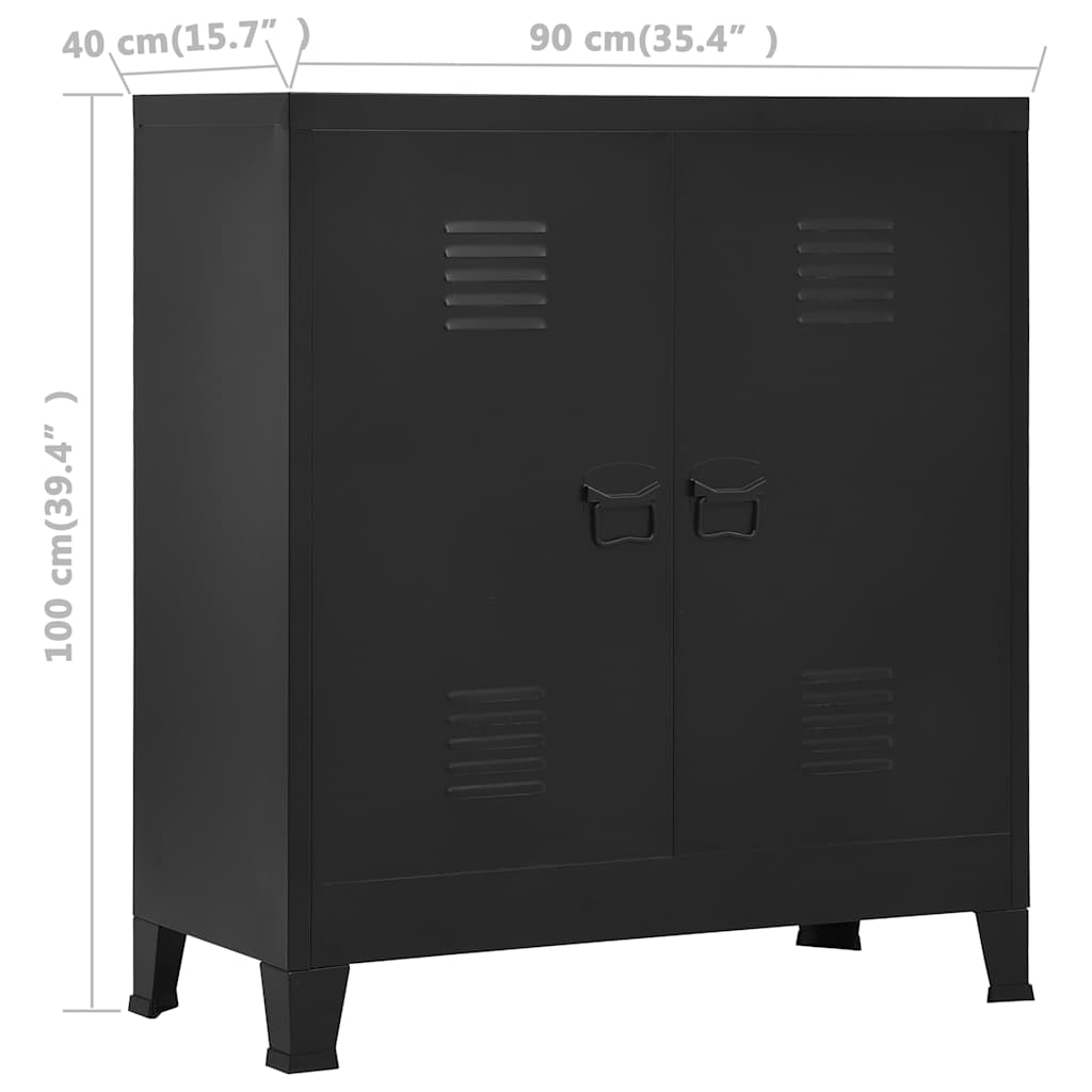 Storage Chest | Black | Steel | Standard | Storage Chest | Rectangular