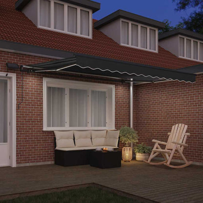 Awning Frame with Manual Anthracite 3 x 2.5 m Aluminium