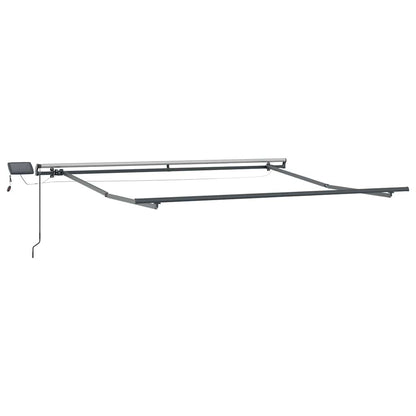 Awning Frame with Manual Anthracite 3.5 x 2.5 m Aluminium