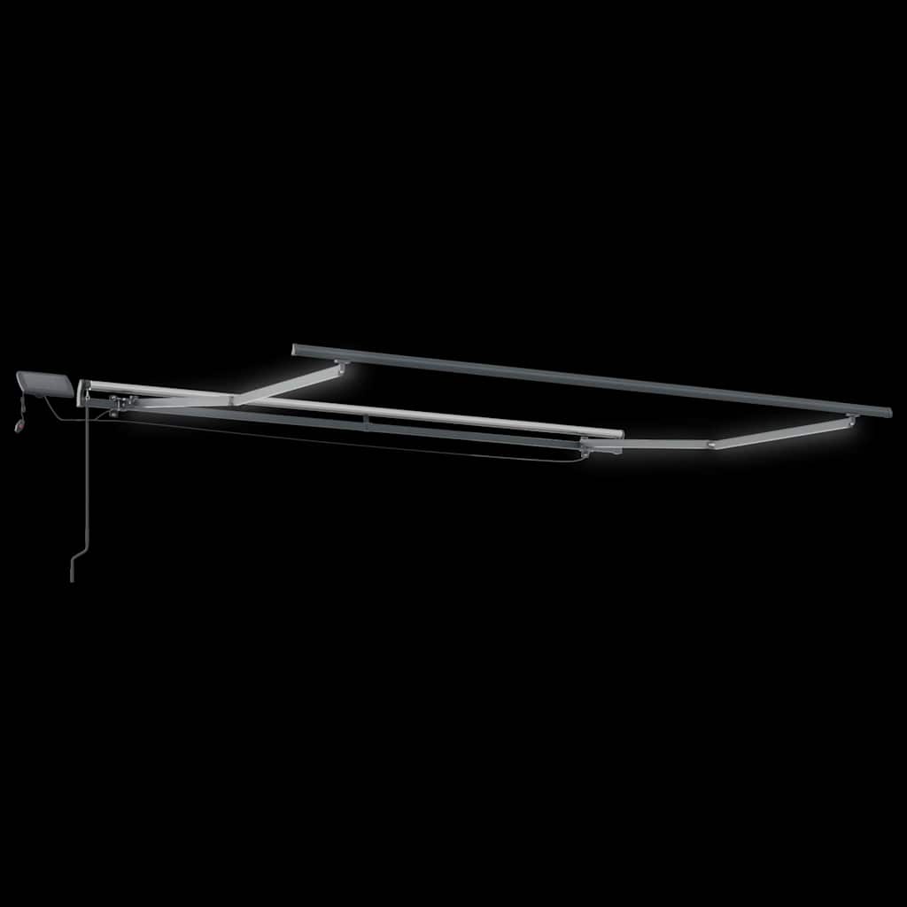 Awning Frame with Manual Anthracite 3.5 x 2.5 m Aluminium