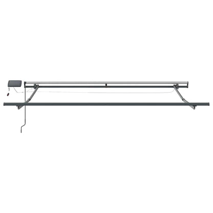 Awning Frame with Manual Anthracite 3.5 x 2.5 m Aluminium
