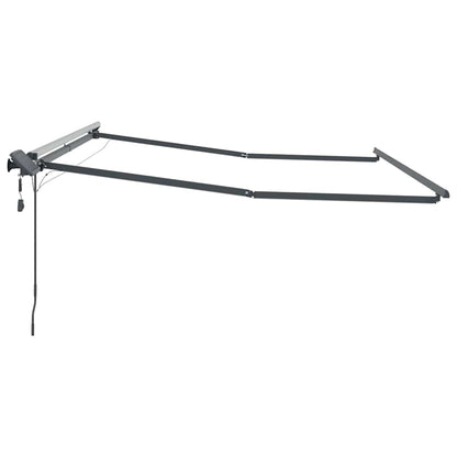 Awning Frame with Manual Anthracite 3.5 x 2.5 m Aluminium