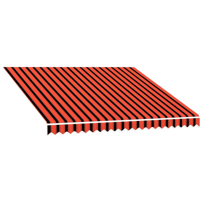 Awning Top Sunshade Canvas Orange and Brown 3x2.5 m