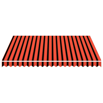 Awning Top Sunshade Canvas Orange and Brown 3x2.5 m