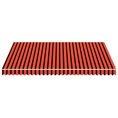 Awning Top Sunshade Canvas Orange and Brown 4x3 m