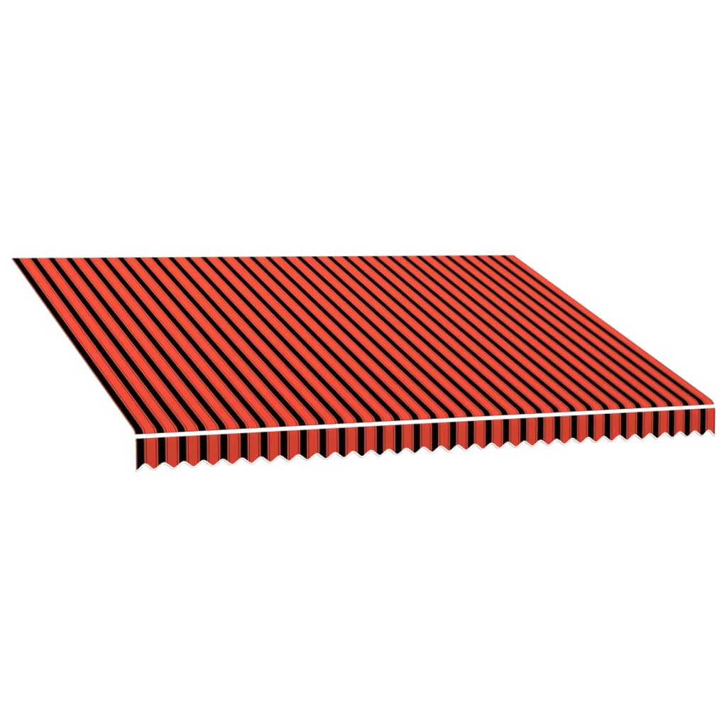 Awning Top Sunshade Canvas Orange and Brown 4.5x3 m
