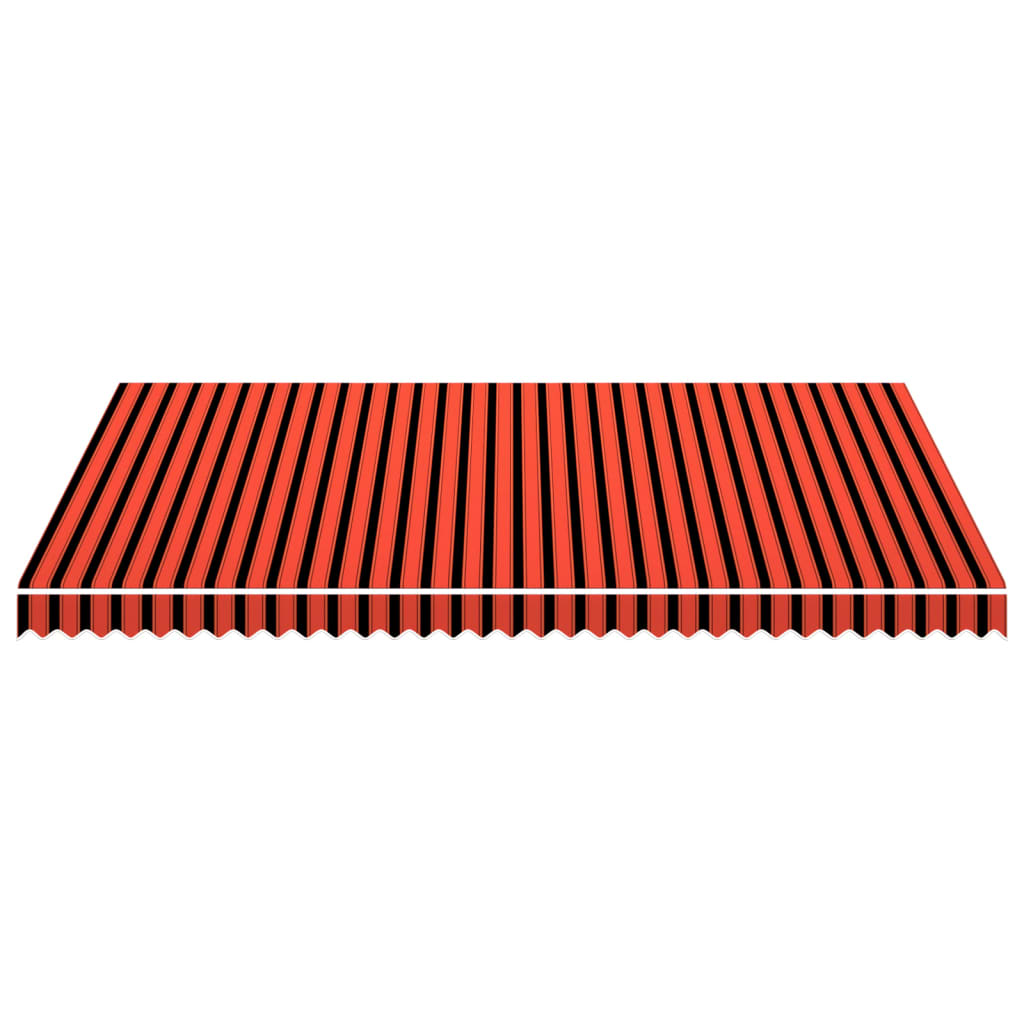 Awning Top Sunshade Canvas Orange and Brown 4.5x3 m