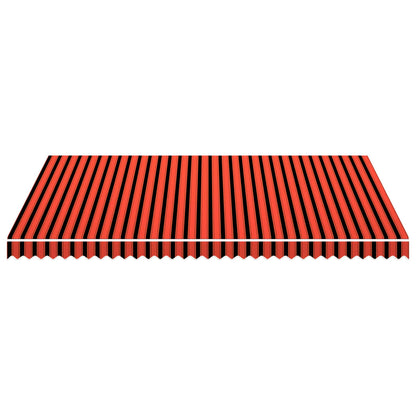 Awning Top Sunshade Canvas Orange and Brown 4.5x3 m