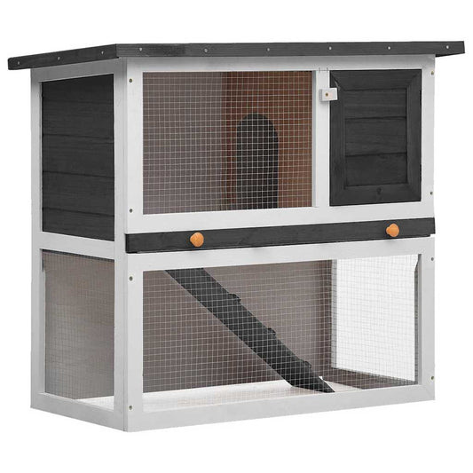 Rabbit Hutch | Grey and White