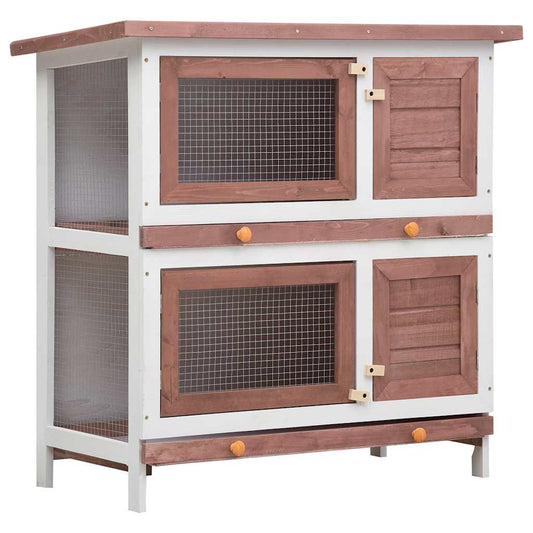 Rabbit Hutch | Brown and White