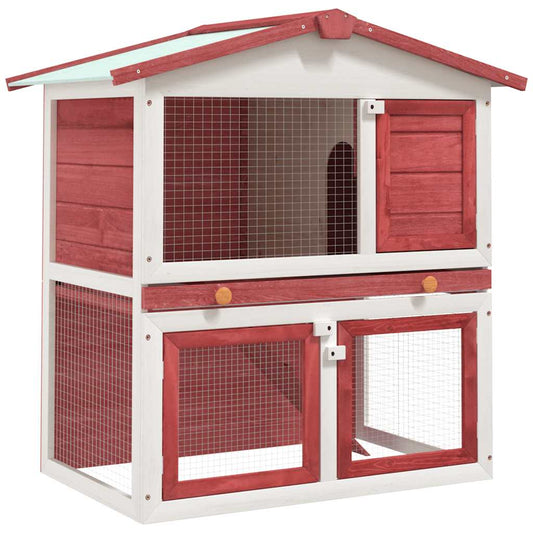 Rabbit Hutch | Red and white
