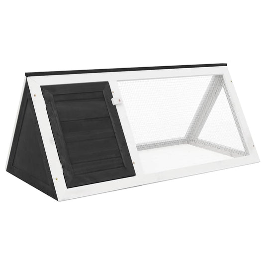 Animal Cage | Grey and White | Fir Wood, Plywood, Iron Wire | Medium