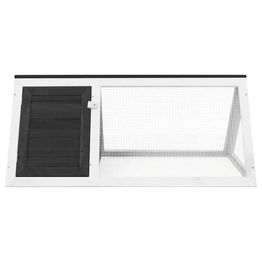 Animal Cage | Grey and White | Fir Wood, Plywood, Iron Wire | Medium