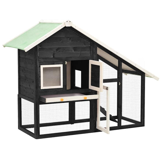 Rabbit Hutch | Grey and White