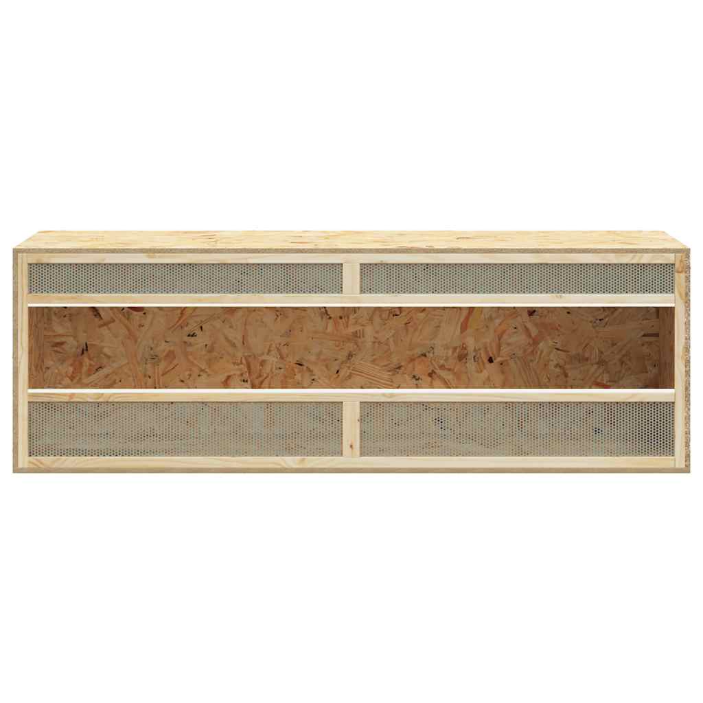 Terrarium | Natural Wood Finish | Engineered wood, Glass, Steel | Large