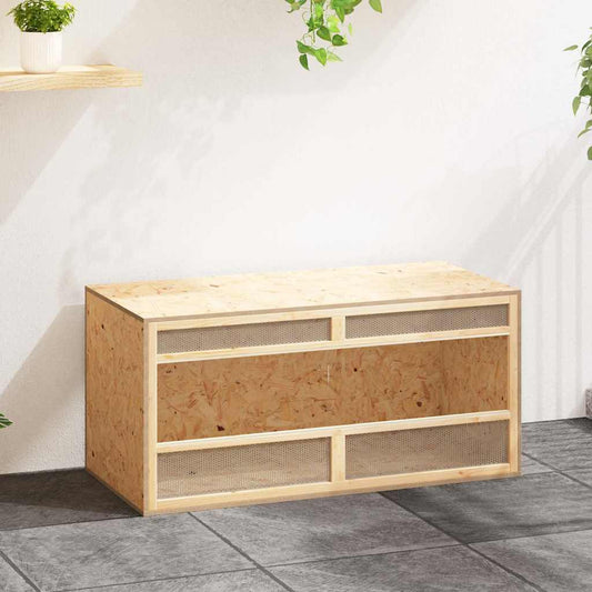 Terrarium | Brown | Engineered wood | 100x47x47 cm | Breathable Design