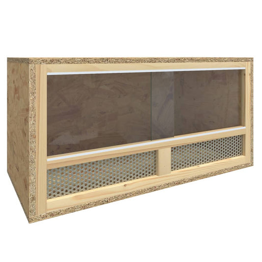Terrarium | Transparent, Wood | Engineered wood, Glass, Steel | Durable