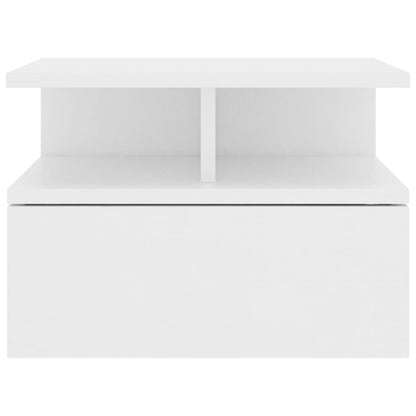 Floating Nightstands 2 pcs White 40x31x27cm Engineered Wood