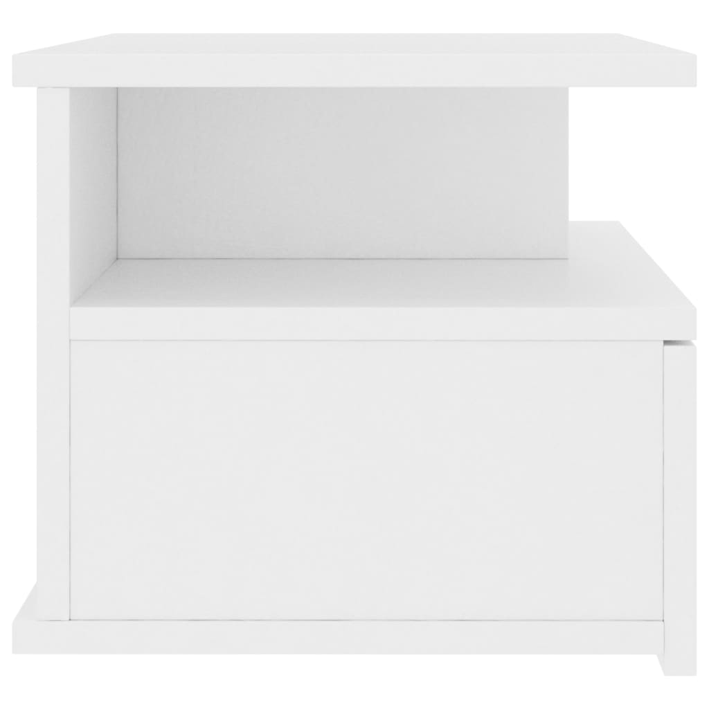 Floating Nightstands 2 pcs White 40x31x27cm Engineered Wood