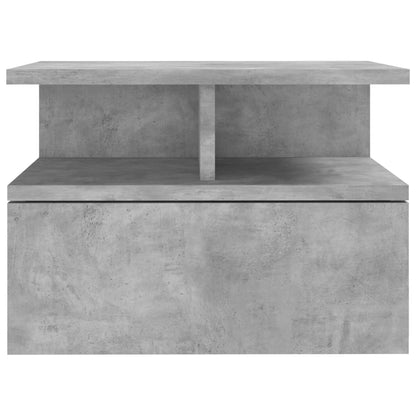 Floating Nightstands 2 pcs Concrete Grey 40x31x27cm Engineered Wood
