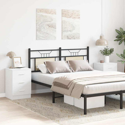 800451 vidaXL Bedside Cabinets 2 pcs White 38x35x56 cm Engineered Wood