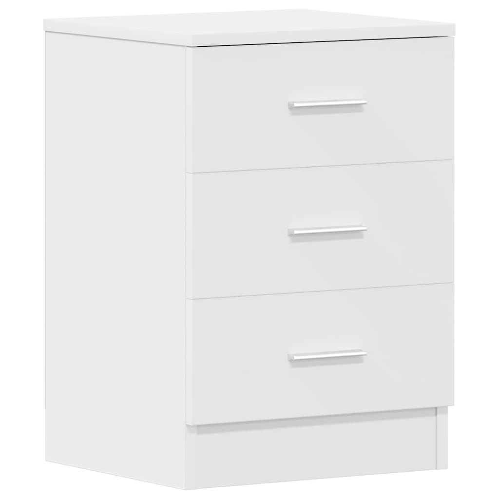 800451 vidaXL Bedside Cabinets 2 pcs White 38x35x56 cm Engineered Wood