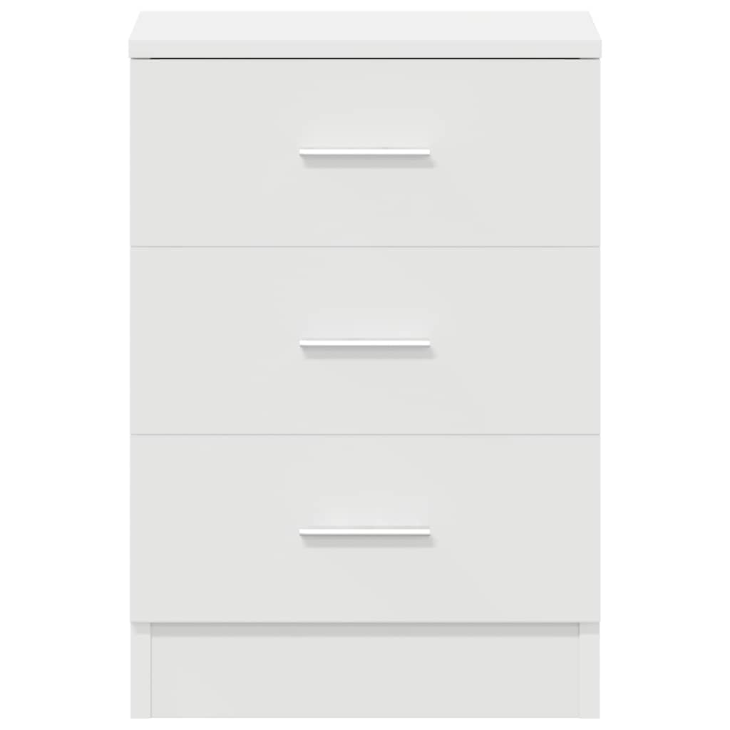 800451 vidaXL Bedside Cabinets 2 pcs White 38x35x56 cm Engineered Wood