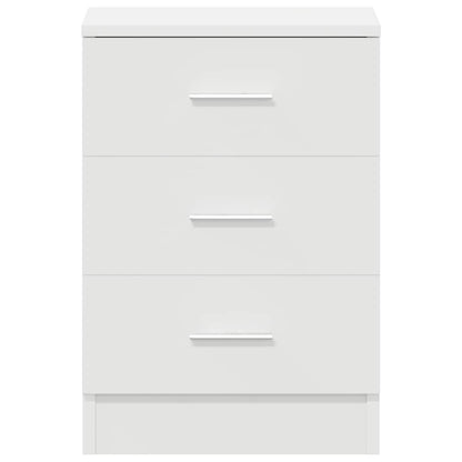 800451 vidaXL Bedside Cabinets 2 pcs White 38x35x56 cm Engineered Wood