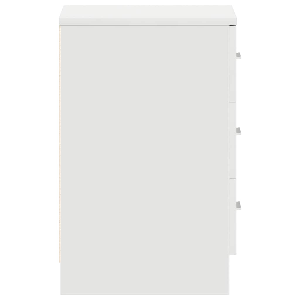 800451 vidaXL Bedside Cabinets 2 pcs White 38x35x56 cm Engineered Wood