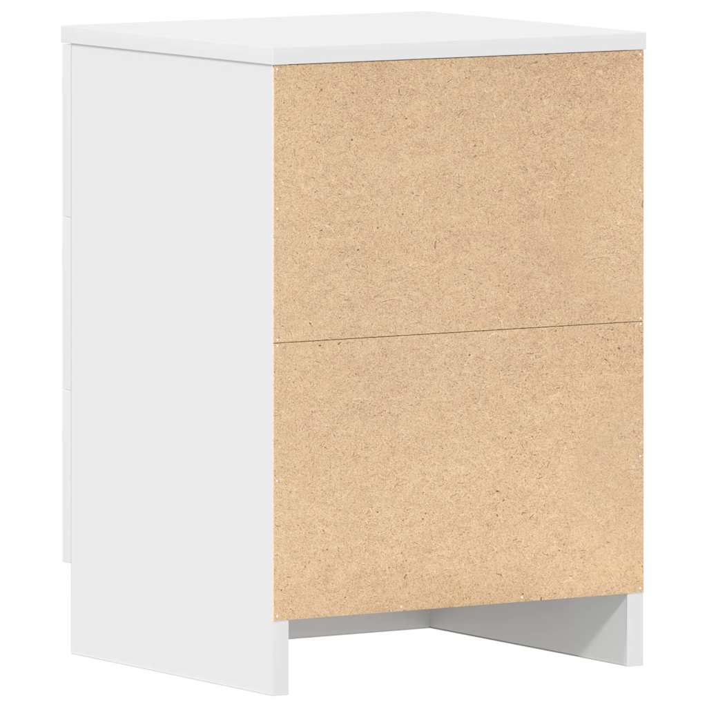 800451 vidaXL Bedside Cabinets 2 pcs White 38x35x56 cm Engineered Wood