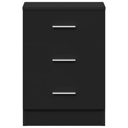 Bedside Cabinets 2 pcs Black 38x35x56 cm Engineered Wood