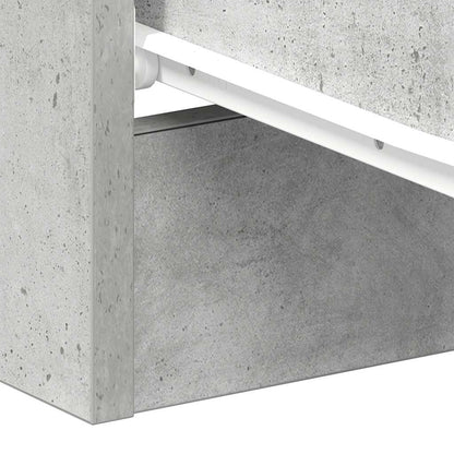 Bedside Cabinet Concrete Grey 38x35x56 cm Engineered Wood