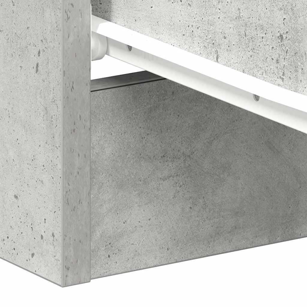Bedside Cabinets 2 pcs Concrete Grey 38x35x56 cm Engineered Wood