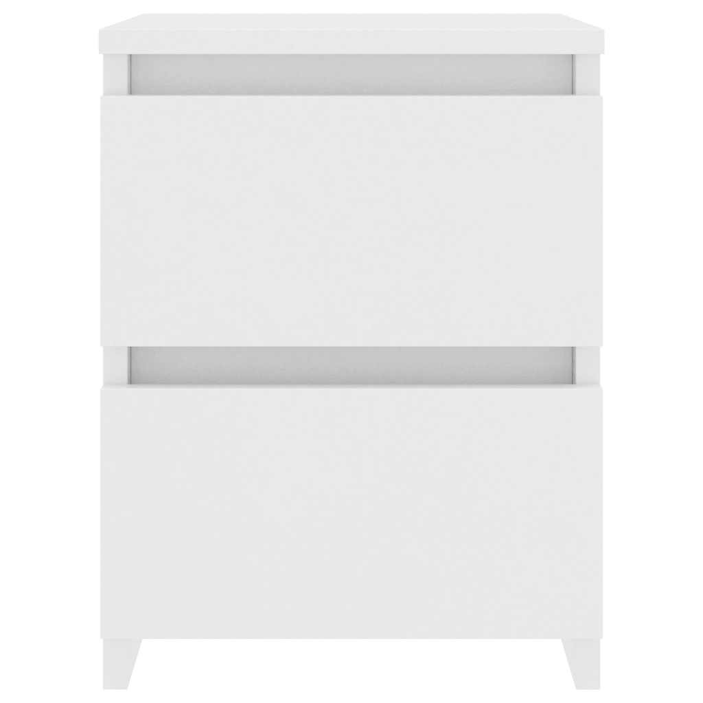 800513 vidaXL Bedside Cabinet White 30x30x40 cm Engineered Wood