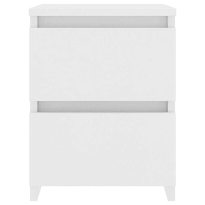 800513 vidaXL Bedside Cabinet White 30x30x40 cm Engineered Wood