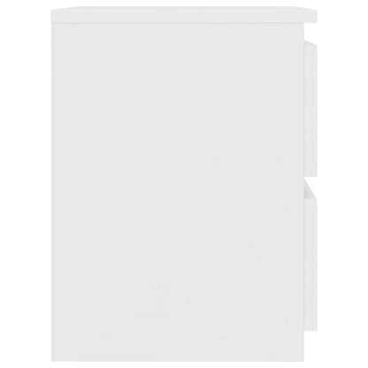 800513 vidaXL Bedside Cabinet White 30x30x40 cm Engineered Wood