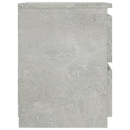 Bedside Cabinet Concrete Grey 30x30x40 cm Engineered Wood