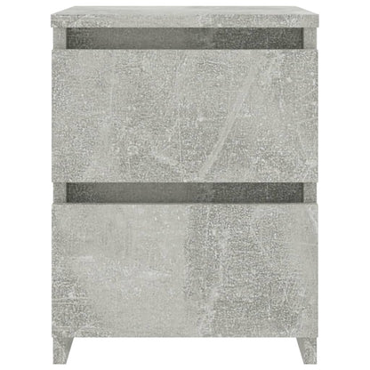 Bedside Cabinets 2 pcs Concrete Grey 30x30x40 cm Engineered Wood
