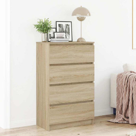 800534 vidaXL Sideboard Sonoma Oak 60x35x98,5 cm Engineered Wood